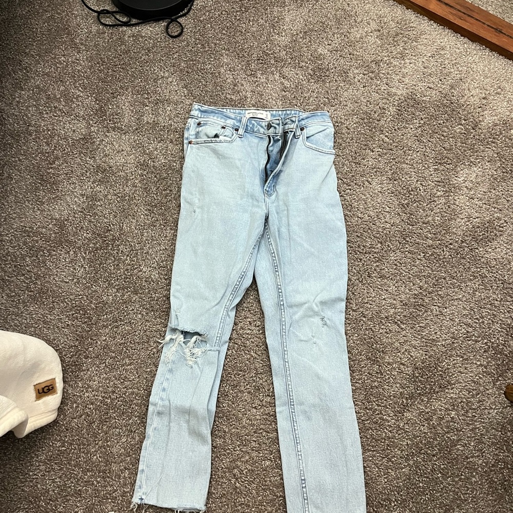 Abercrombie & Fitch Light Blue Skinny Jeans
